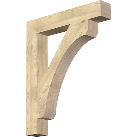 Ekena Millwork Legacy Block Rough Sawn Bracket, Douglas Fir, 6"W x 38"D x 46"H BKT06X38X46LEC05RDF